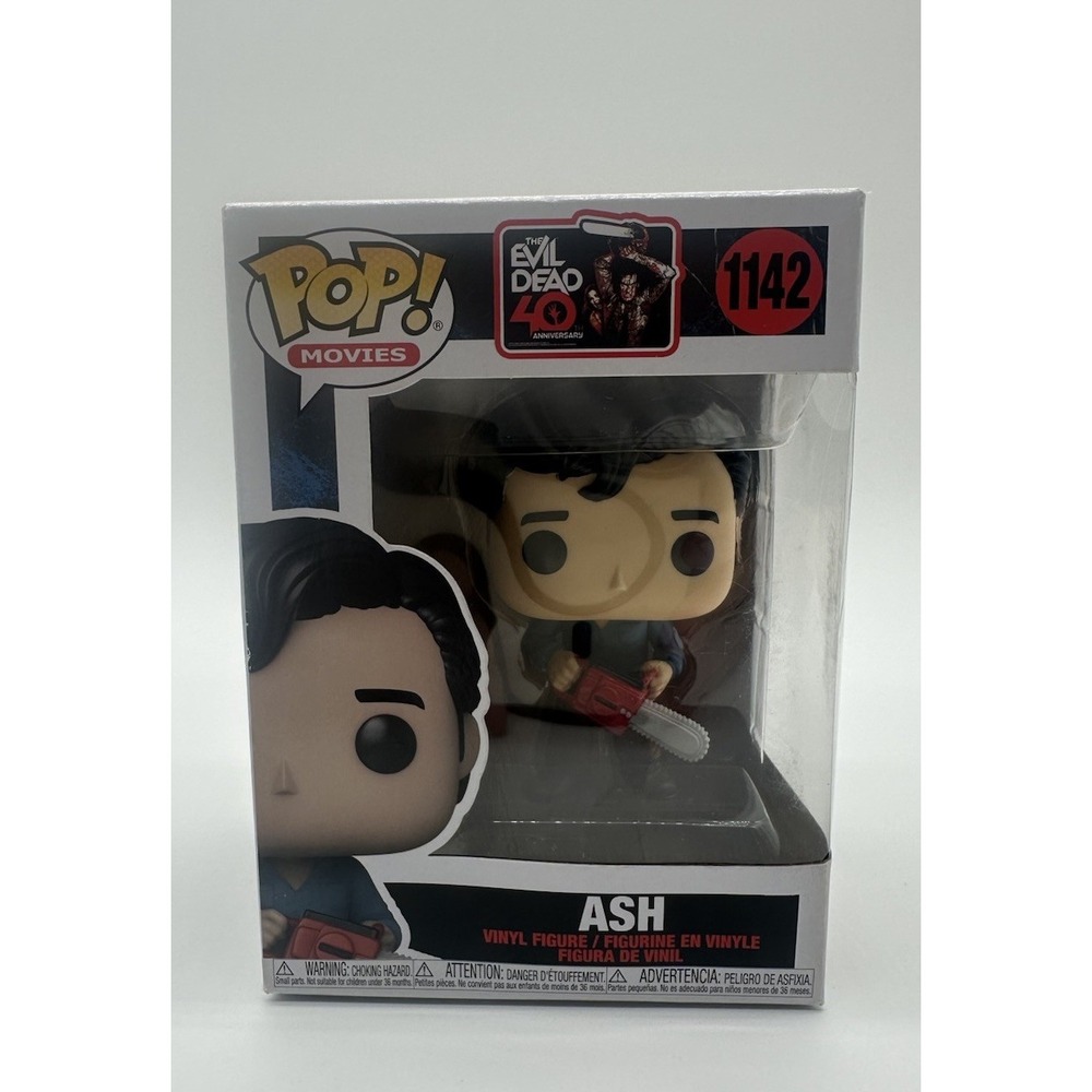 FUNKO POP EVIL DEAD ASH WILLIAMS W/ CHAINSAW #1142 HORROR VINYL FIGURE